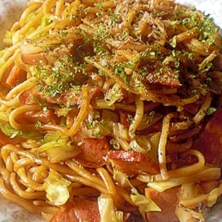 「焼き豚入り焼きそば」 ♪♪
